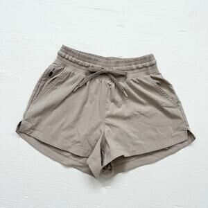 YPB MotionTek Running Shorts Khaki Tan, Size XS